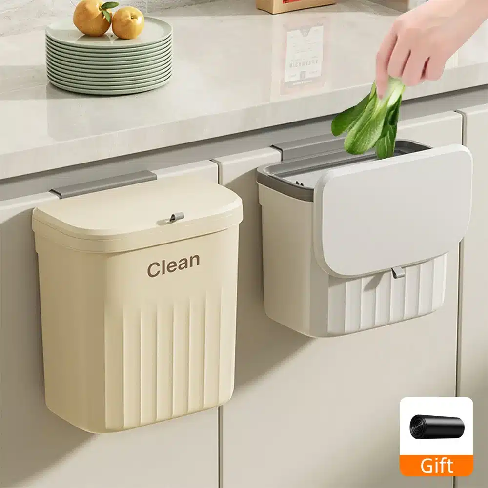 Door Mounted Kitchen Bin SpaceSaving & OdourFree