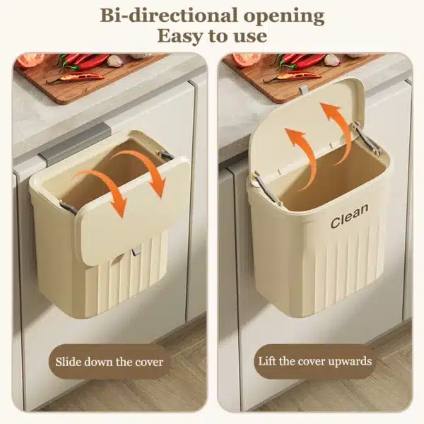 Door Mounted Kitchen Bin SpaceSaving & OdourFree